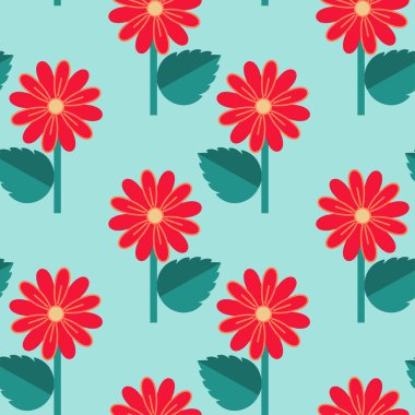 El çizimi renksiz vektör çiçek deseni 