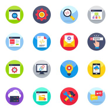 Web Düz Simgeleri Paketi 