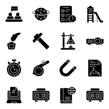 Öğrenme Katı Simgeleri Paketi 