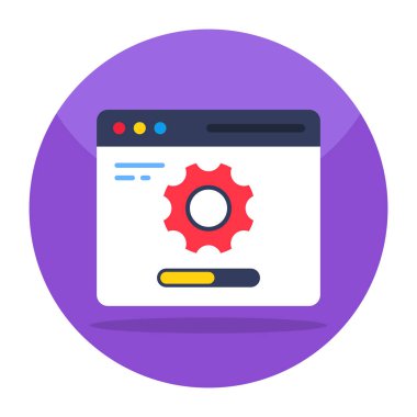 Web ayarlarının modaya uygun vektör tasarımı 