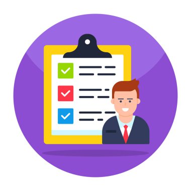 Görev listesinin modern vektör tasarımı 