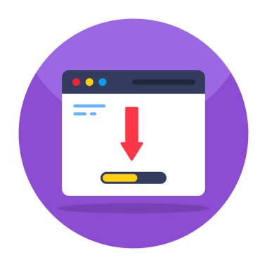 Web kurulumunun premimium indirme simgesi 