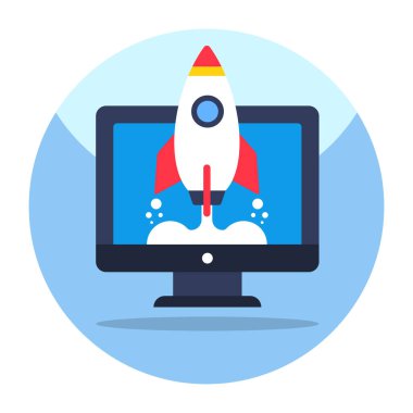 Sistem başlangıcının yaratıcı tasarım simgesi 