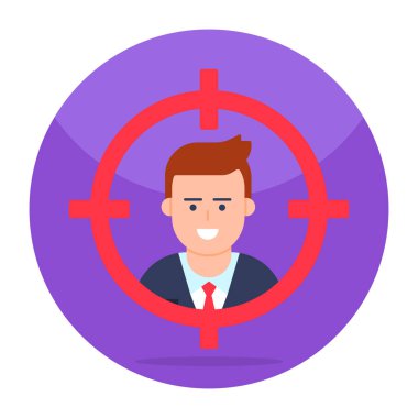 Kafa avcılığının Düz Vektör tasarımı 