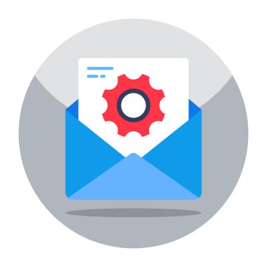 Posta yönetiminin vektör tasarımı 