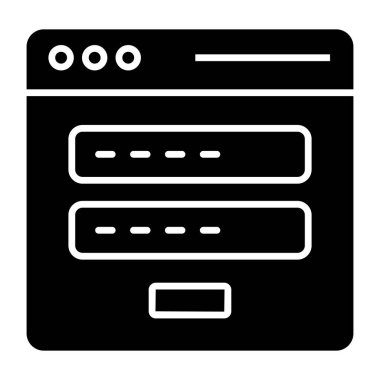 Modern design icon of web password 