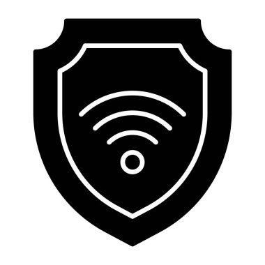 İnternet güvenliğinin moda tasarım simgesi 