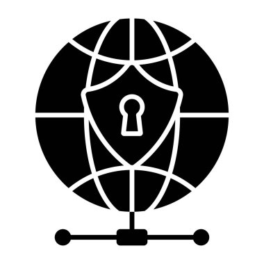 Küresel güvenliğin en iyi indirme simgesi 