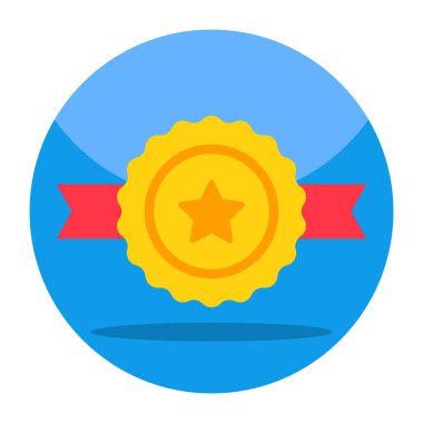 Yıldız amblemi simgesi, düzenlenebilir vektör 