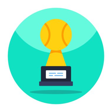 Spor kupasının moda tasarım simgesi 