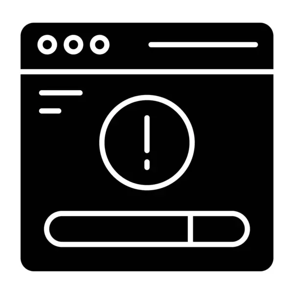 Icône Téléchargement Premium Erreur Web — Image vectorielle