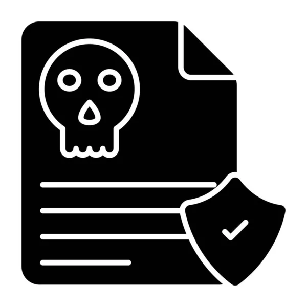 Ein Icon Design Für Sichere Dateien — Stockvektor