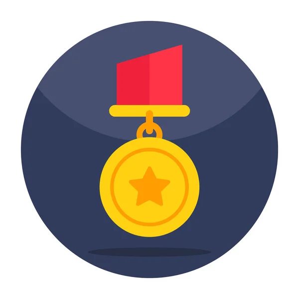 Symbolbild Einer Militärischen Medaille — Stockvektor