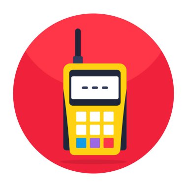 A unique design icon of walkie talkie 
