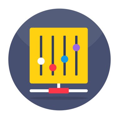 Editable design icon of volume equalizer