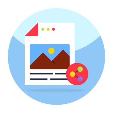 Dosya paylaşımının modern tasarım simgesi 