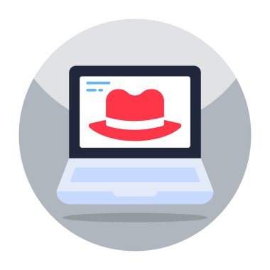 Hacker şapkasının eşsiz tasarım simgesi