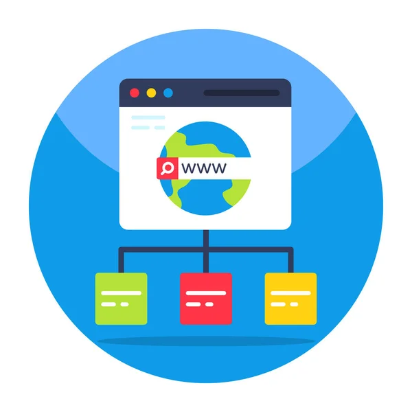 Creatief Ontwerp Icoon Van Web Browser — Stockvector