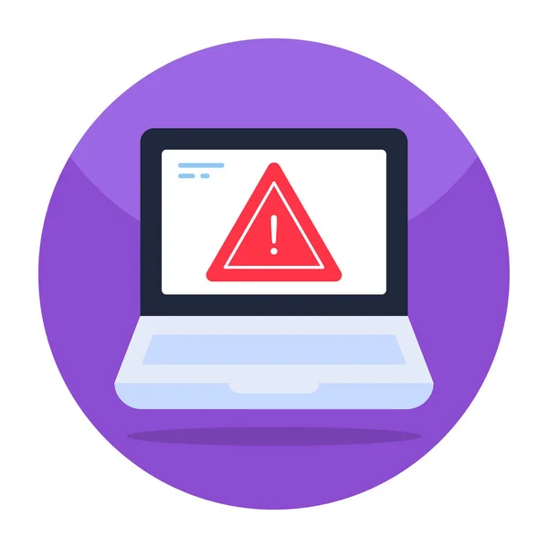 Premium Download Icon Laptop Error — Stock Vector