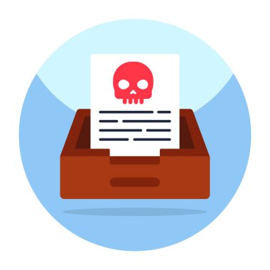 Dosya hacklemenin moda tasarım simgesi 