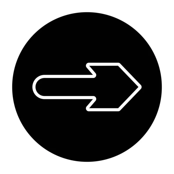 Icono Diseño Flecha — Vector de stock