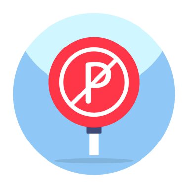 Park yasağının modern tasarım simgesi 