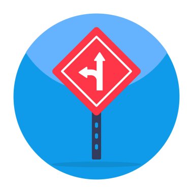 İleri sol yön tahtasının modern tasarım simgesi 