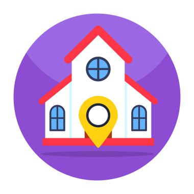 Bina yönünün mükemmel tasarım simgesi 