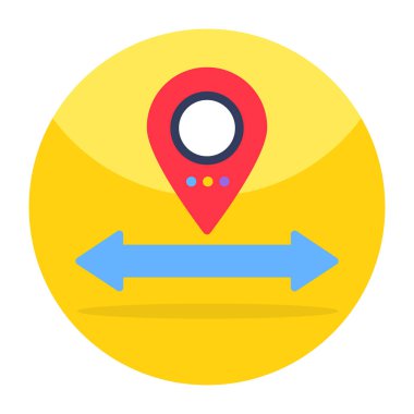 Modern design icon of location 