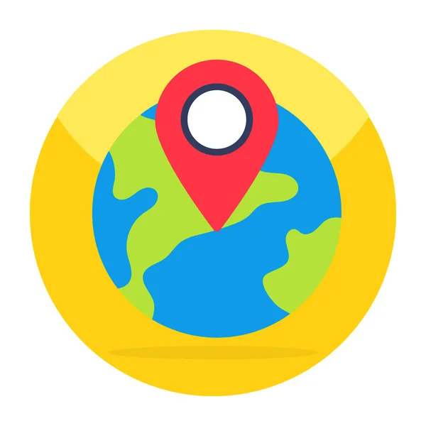 Design Icône Localisation Mondiale — Image vectorielle