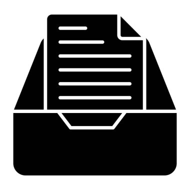 Çekmece dosyasının eşsiz bir tasarım simgesi 