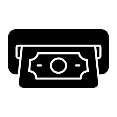 Para çekmenin kavramsal tasarım simgesi 