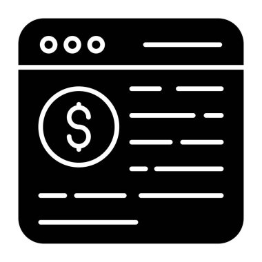 Bankacılık web sitesinin modern tasarım simgesi 