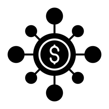 Finansal akışın vektör tasarımı 