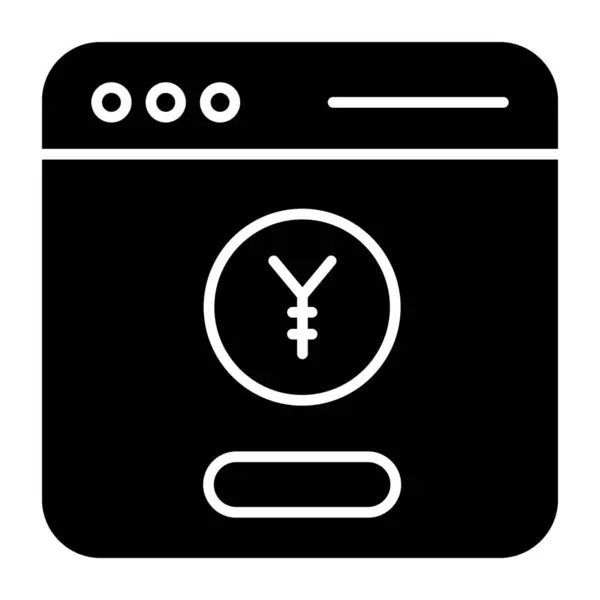Уникальная Икона Дизайна Банковского Сайта — стоковый вектор