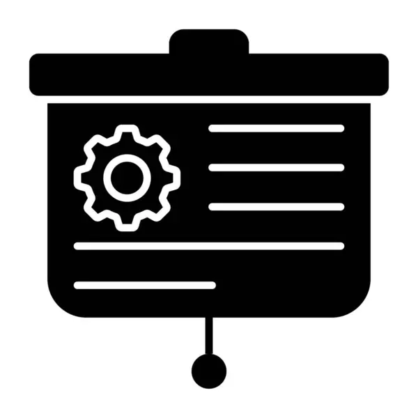 Иконка Дизайна Таблиц Управления Презентациями — стоковый вектор