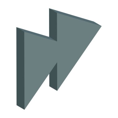 Ok başlığının mükemmel bir tasarım simgesi 