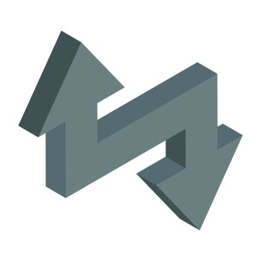 Ok başlığının mükemmel bir tasarım simgesi 