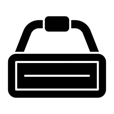 Oculus yarığının yaratıcı tasarım simgesi beyaz arkaplanda izole edildi