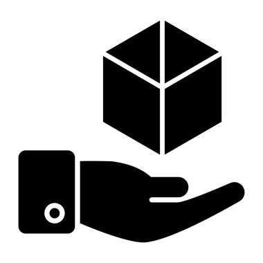 3d küpün düzenlenebilir tasarım simgesi