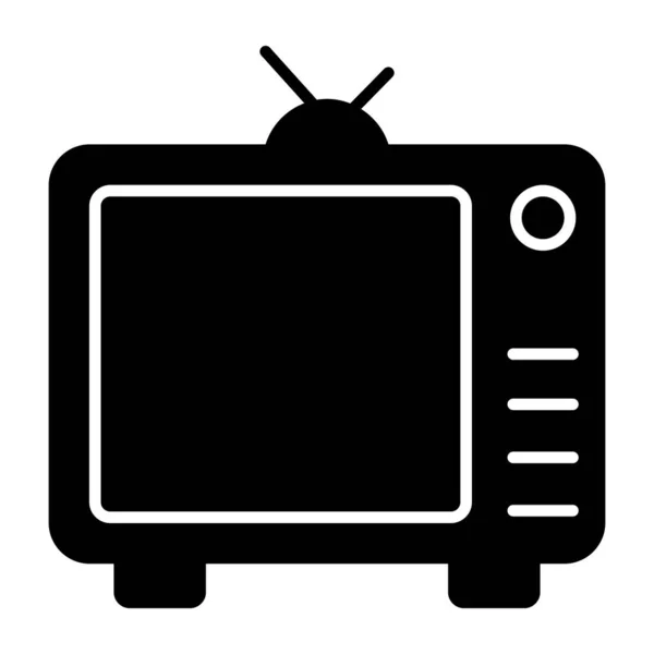 Icono Diseño Televisión — Vector de stock