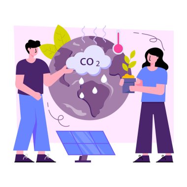 Asit yağmurunun yaratıcı tasarım çizimi