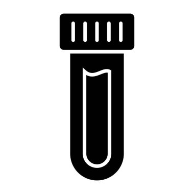 Örnek tüpün, laboratuvar aletlerinin düzenlenebilir tasarım simgesi