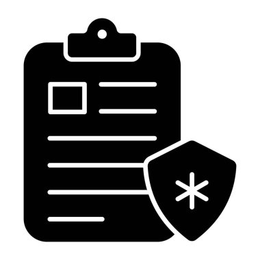 Sigorta poliçesinin simge tasarımı 