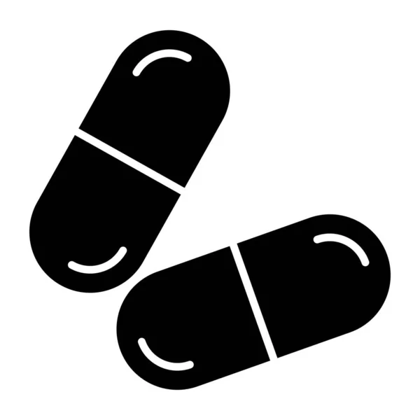 Icône Conception Moderne Pilules — Image vectorielle