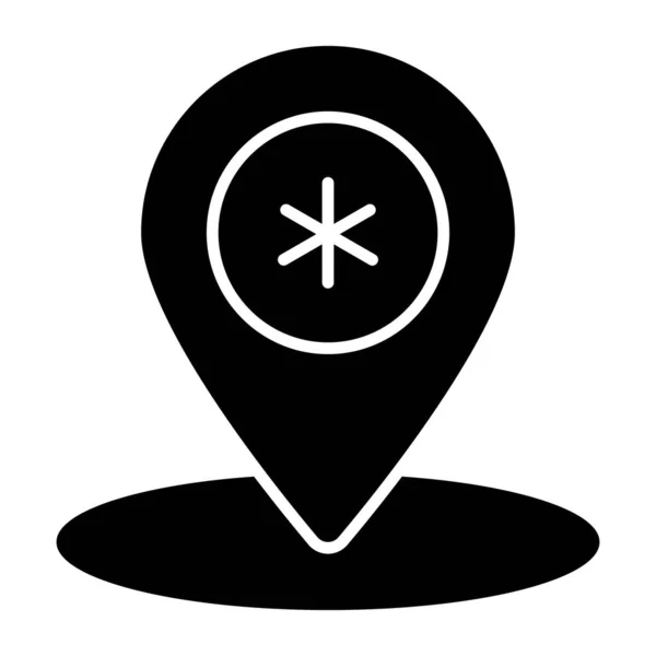 Medical Location Icon Unique Design — Stock Vector