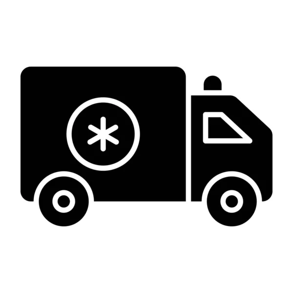 Vectorontwerp Van Ambulance Medisch Noodvoertuig — Stockvector