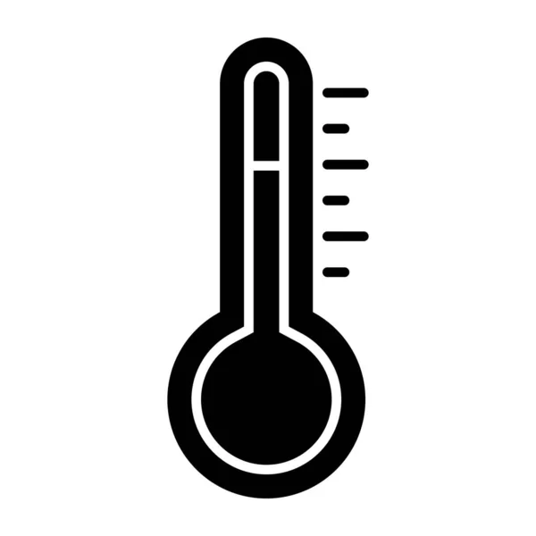 Une Icône Conception Modifiable Thermomètre — Image vectorielle