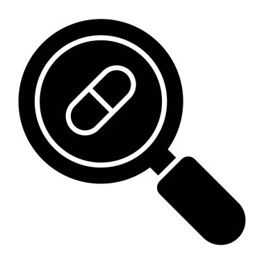 Arama hapının doldurulmuş tasarım simgesi 