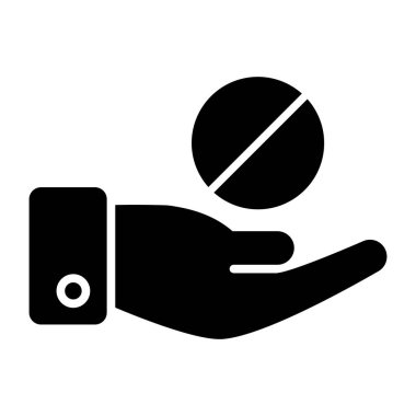 Tıp hizmetinin modern tasarım simgesi